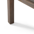 Ensemble causeuse et table basse d'extérieur en bois d'acacia Temecula avec coussins par Christopher Knight Home