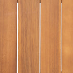 Ensemble causeuse et table basse d'extérieur en bois d'acacia Temecula avec coussins par Christopher Knight Home