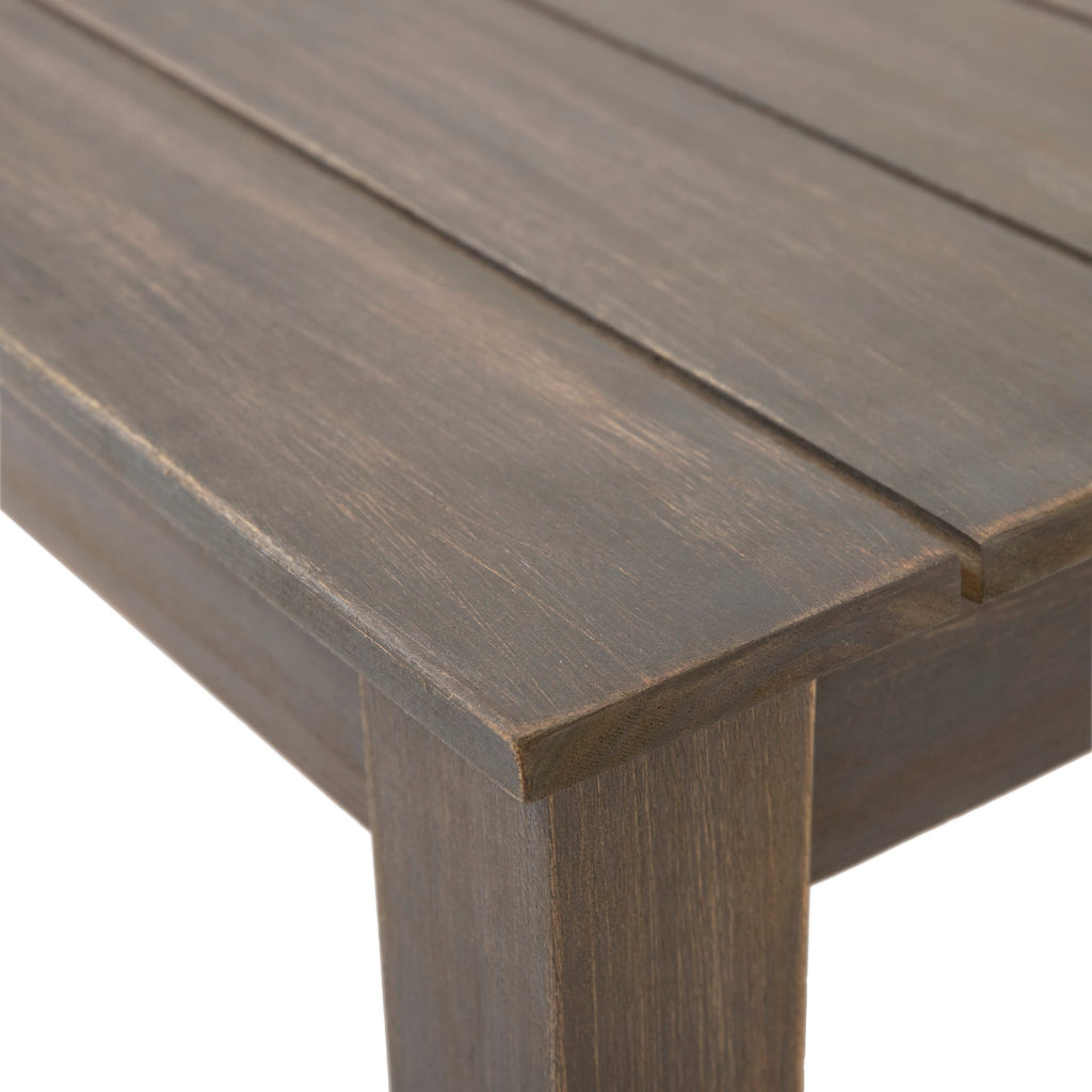 Ensemble causeuse et table basse d'extérieur en bois d'acacia Temecula avec coussins par Christopher Knight Home