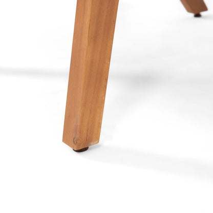 Fauteuils club d'extérieur en bois d'acacia Temecula avec coussins (lot de 2) par Christopher Knight Home