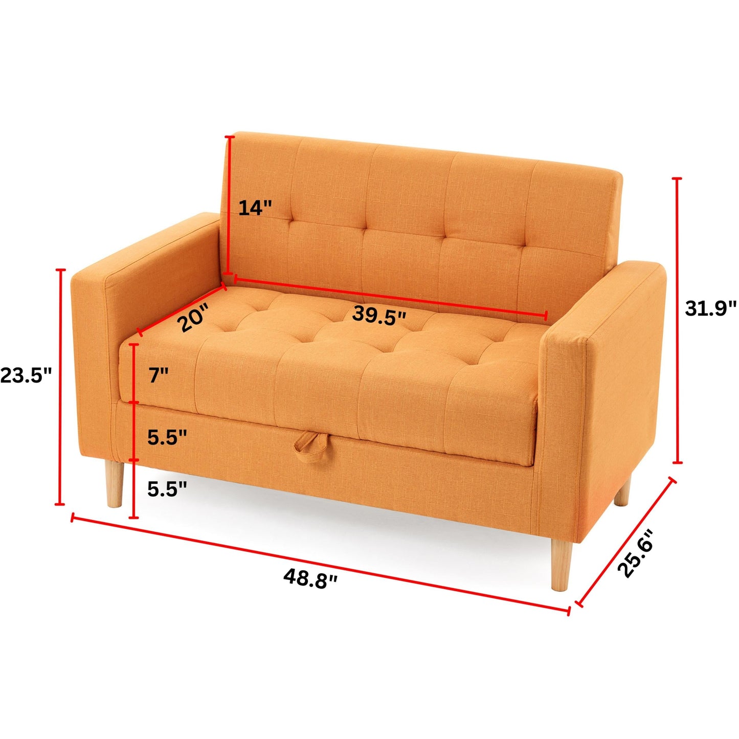 Le canapé de rangement College par Dorm Haul®