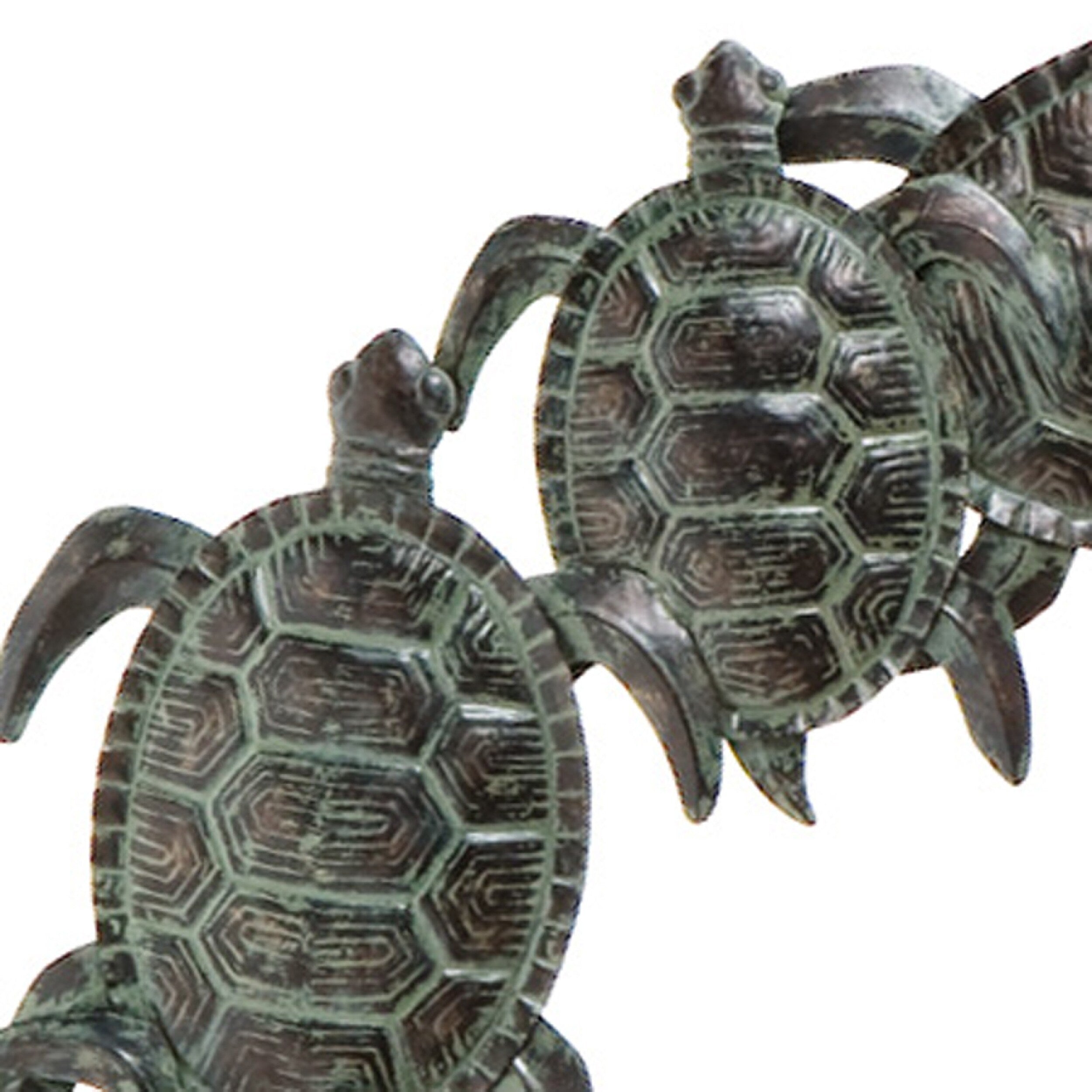 Sculpture murale en métal représentant une tortue Castine de SEI Furniture