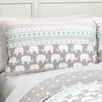 Ensemble de courtepointe 5 pièces Ever-Tru Elephant Stripe de Taylor &amp; Olive
