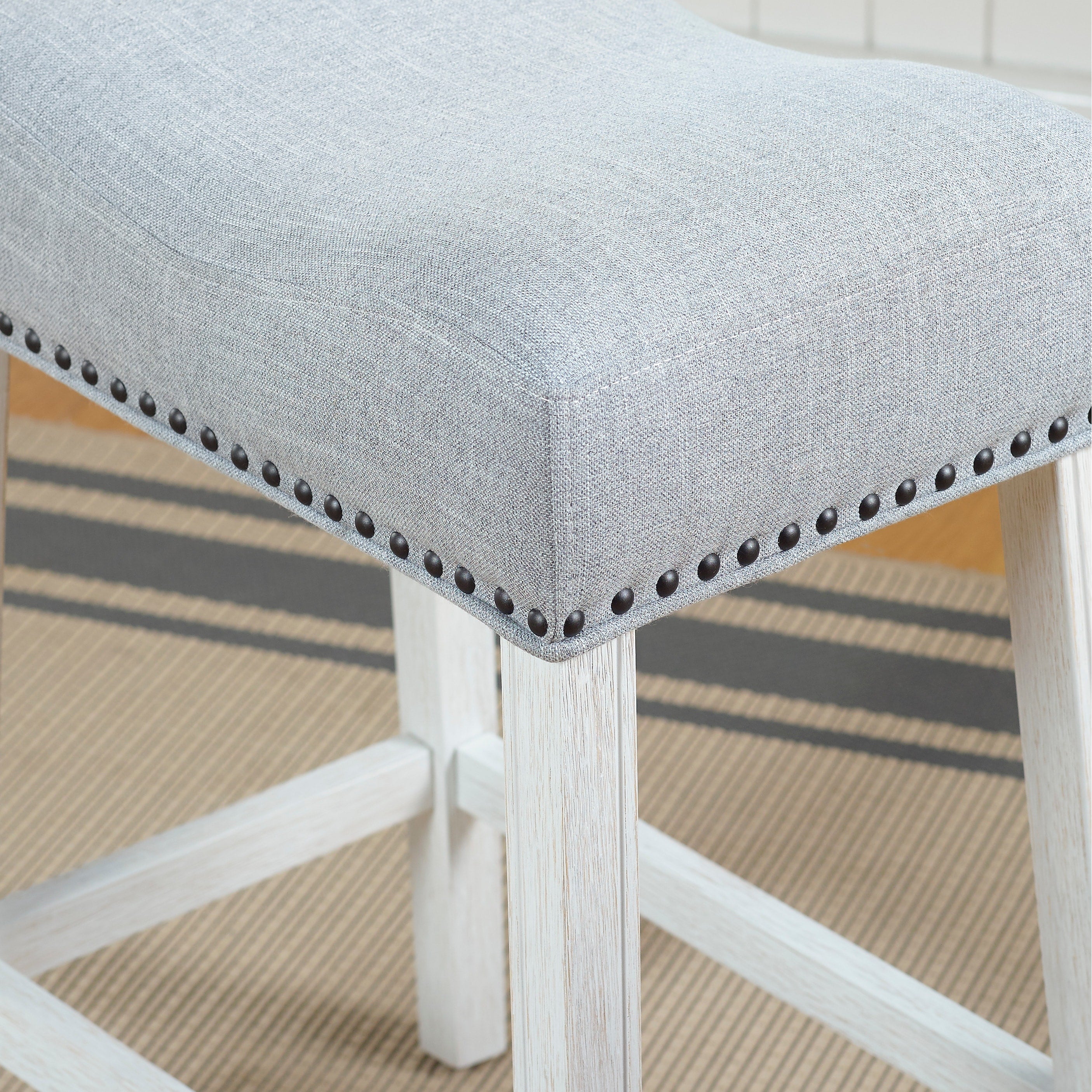 Tabourets de bar sans dossier Barish de The Gray Barn (lot de 2)