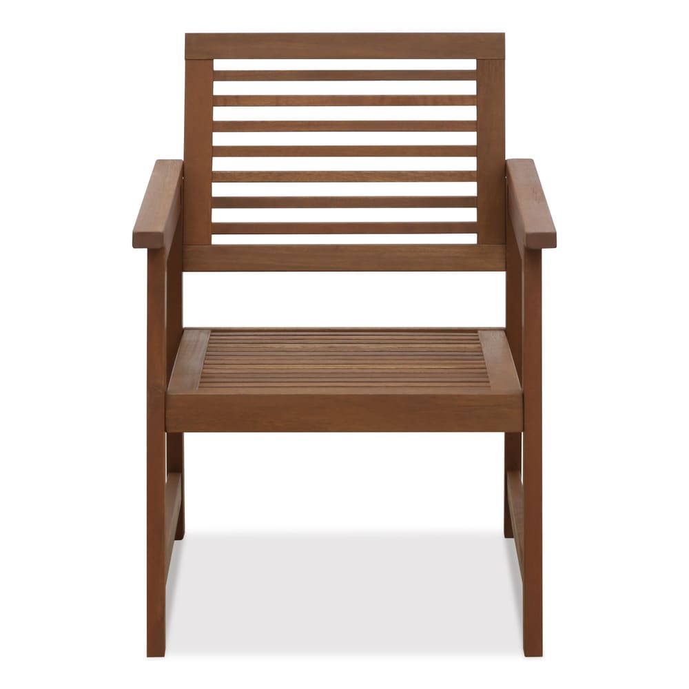 Fauteuil d'extérieur en teck Surfside sans coussin (lot de 2) par Havenside Home