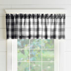 Cantonnière de rideau de cuisine à carreaux Buffalo Emily Gulch de The Gray Barn - 60 l x 15 L