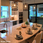 Suspension à 1 lumière de style ferme Gray Barn pour îlot de cuisine et salle à manger