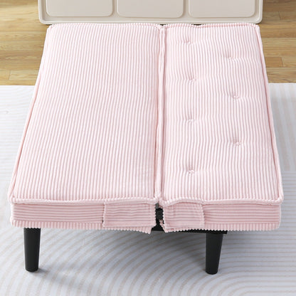 Ce canapé-lit en velours côtelé de 66 pouces s'adapte facilement au salon, à l'appartement et à la chambre.