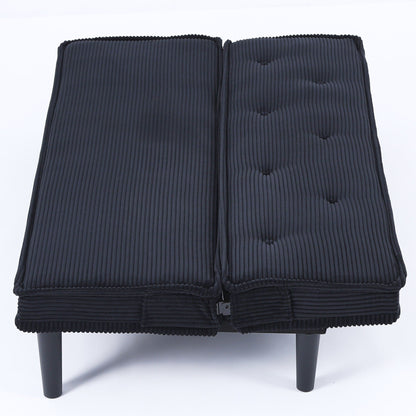 Ce canapé-lit en velours côtelé de 66 pouces s'adapte facilement au salon, à l'appartement et à la chambre.