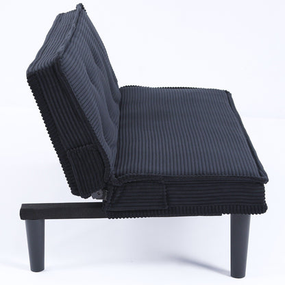 Ce canapé-lit en velours côtelé de 66 pouces peut s'adapter de manière flexible au salon, à l'appartement et à la chambre