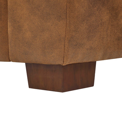 Canapé trois places en cuir - 30,5 P x 81 L x 34,5 H