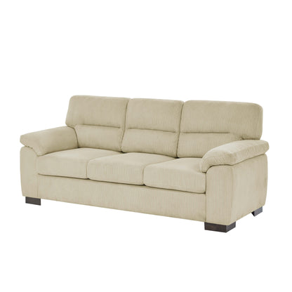 Canapé trois places en cuir - 30,5 P x 81 L x 34,5 H