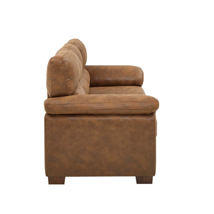 Canapé trois places en cuir - 30,5 P x 81 L x 34,5 H