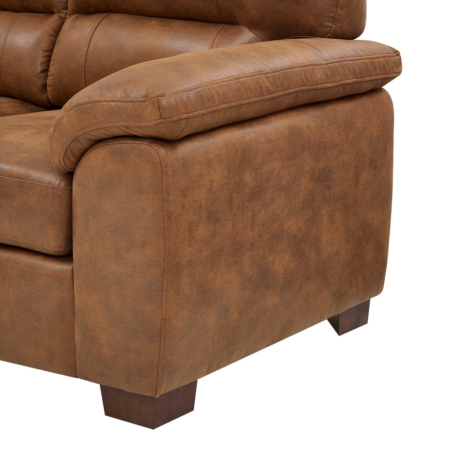 Canapé trois places en cuir - 30,5 P x 81 L x 34,5 H