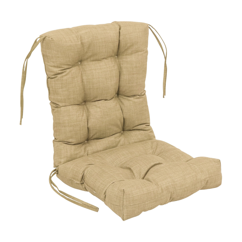 Multi-section Tufted Outdoor Seat/Back Chair Cushion (Multiple Sizes)