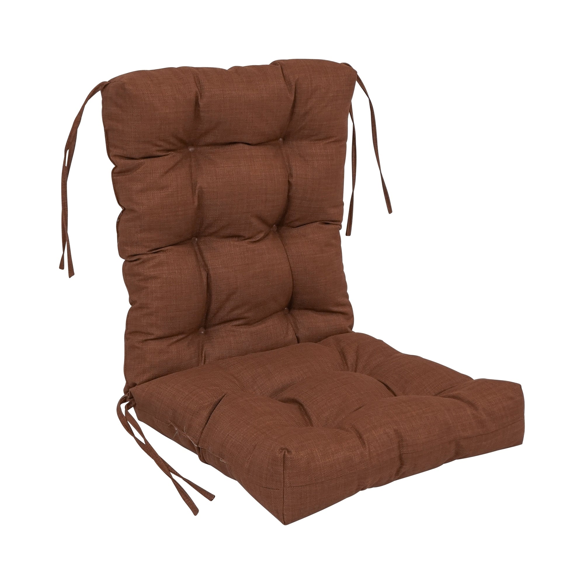 Multi-section Tufted Outdoor Seat/Back Chair Cushion (Multiple Sizes)