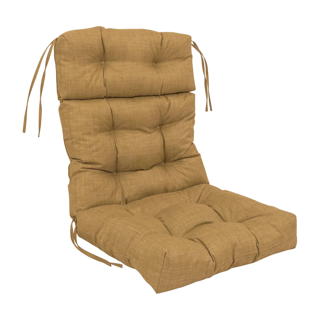 Multi-section Tufted Outdoor Seat/Back Chair Cushion (Multiple Sizes)