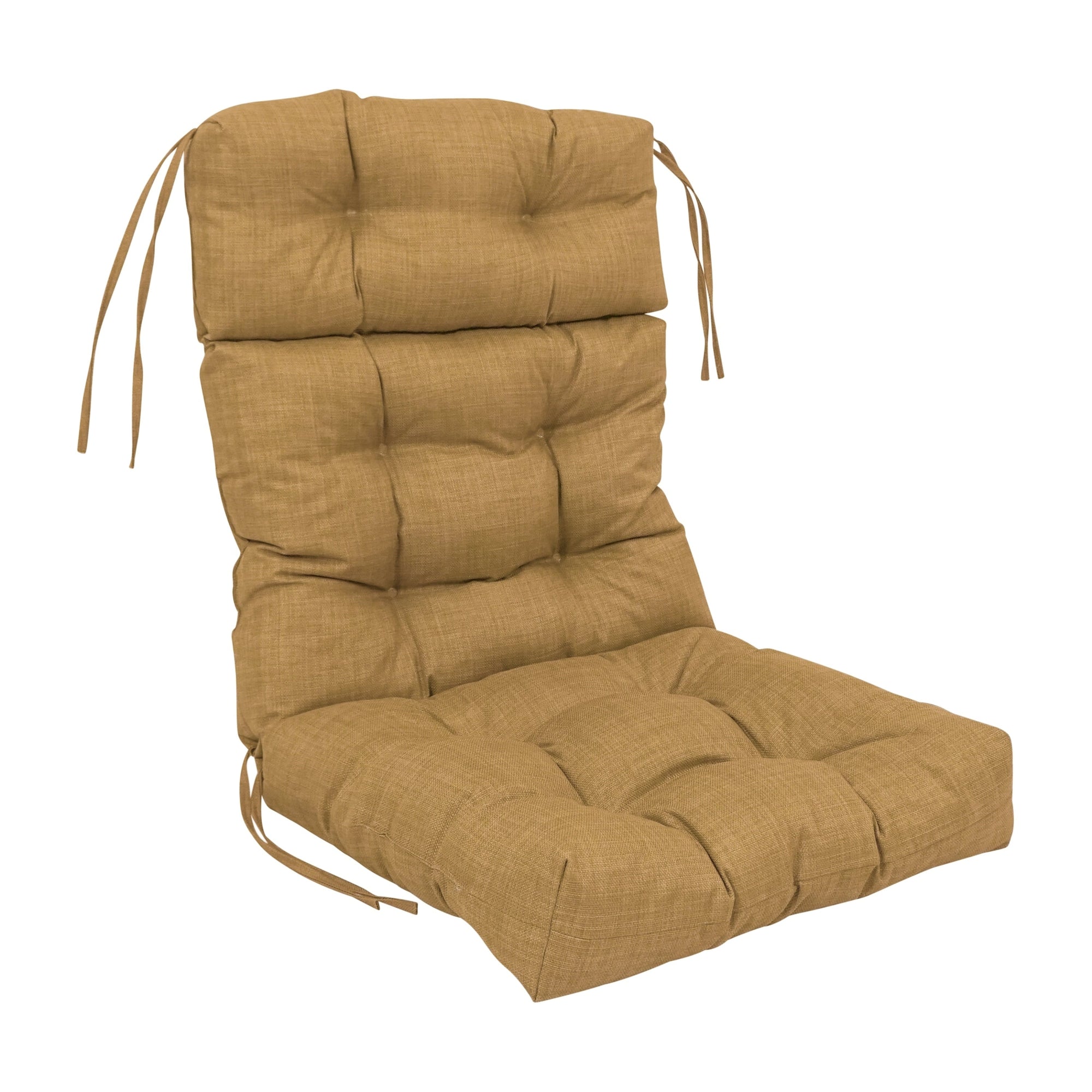 Multi-section Tufted Outdoor Seat/Back Chair Cushion (Multiple Sizes)