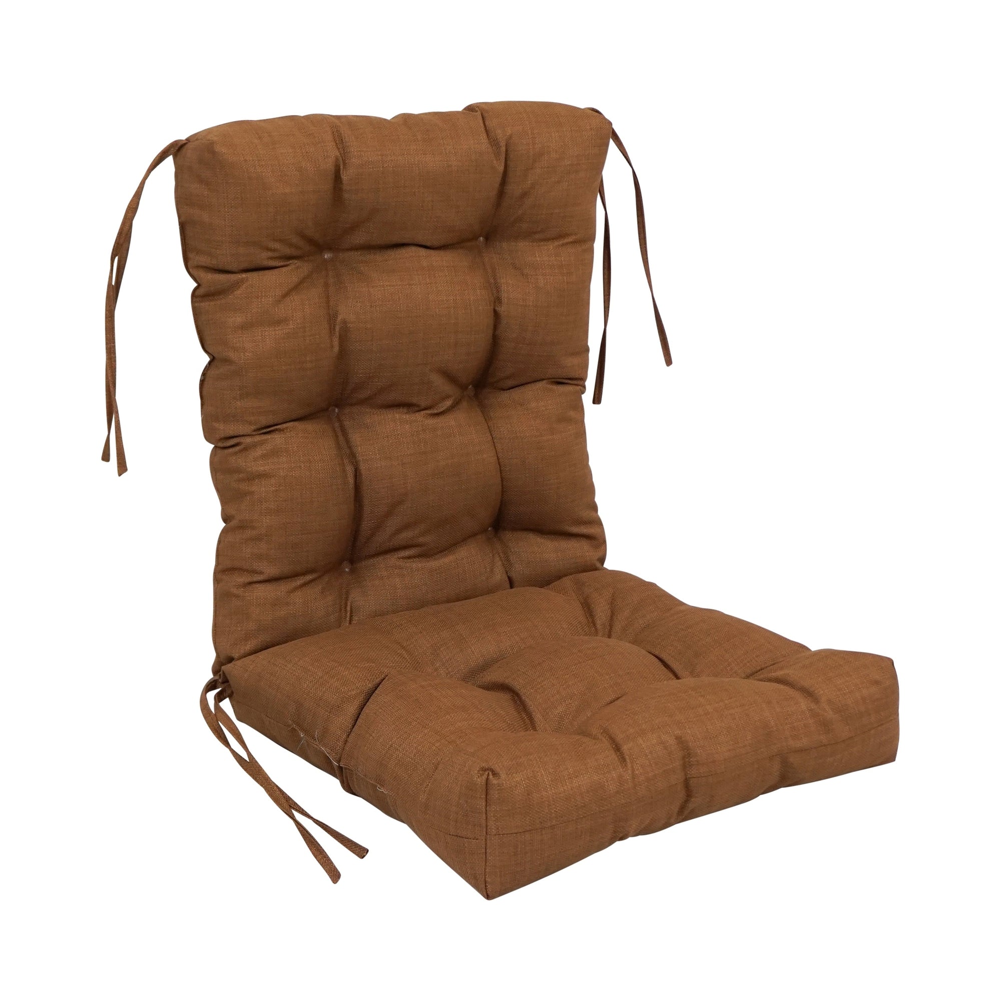 Multi-section Tufted Outdoor Seat/Back Chair Cushion (Multiple Sizes)