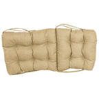 Multi-section Tufted Outdoor Seat/Back Chair Cushion (Multiple Sizes)