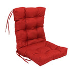 Multi-section Tufted Outdoor Seat/Back Chair Cushion (Multiple Sizes)