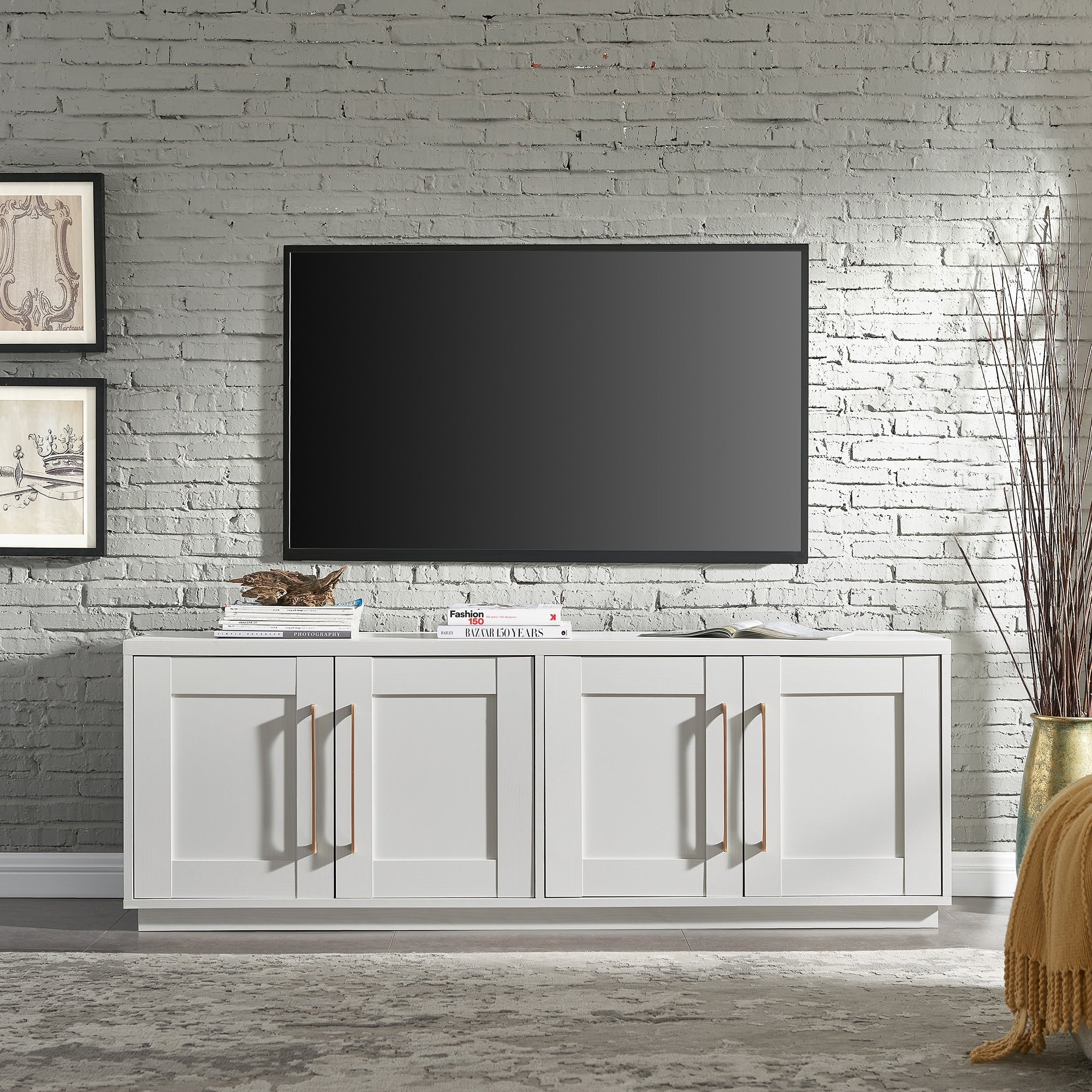 Meuble TV rectangulaire Tillman pour téléviseurs jusqu'à 75