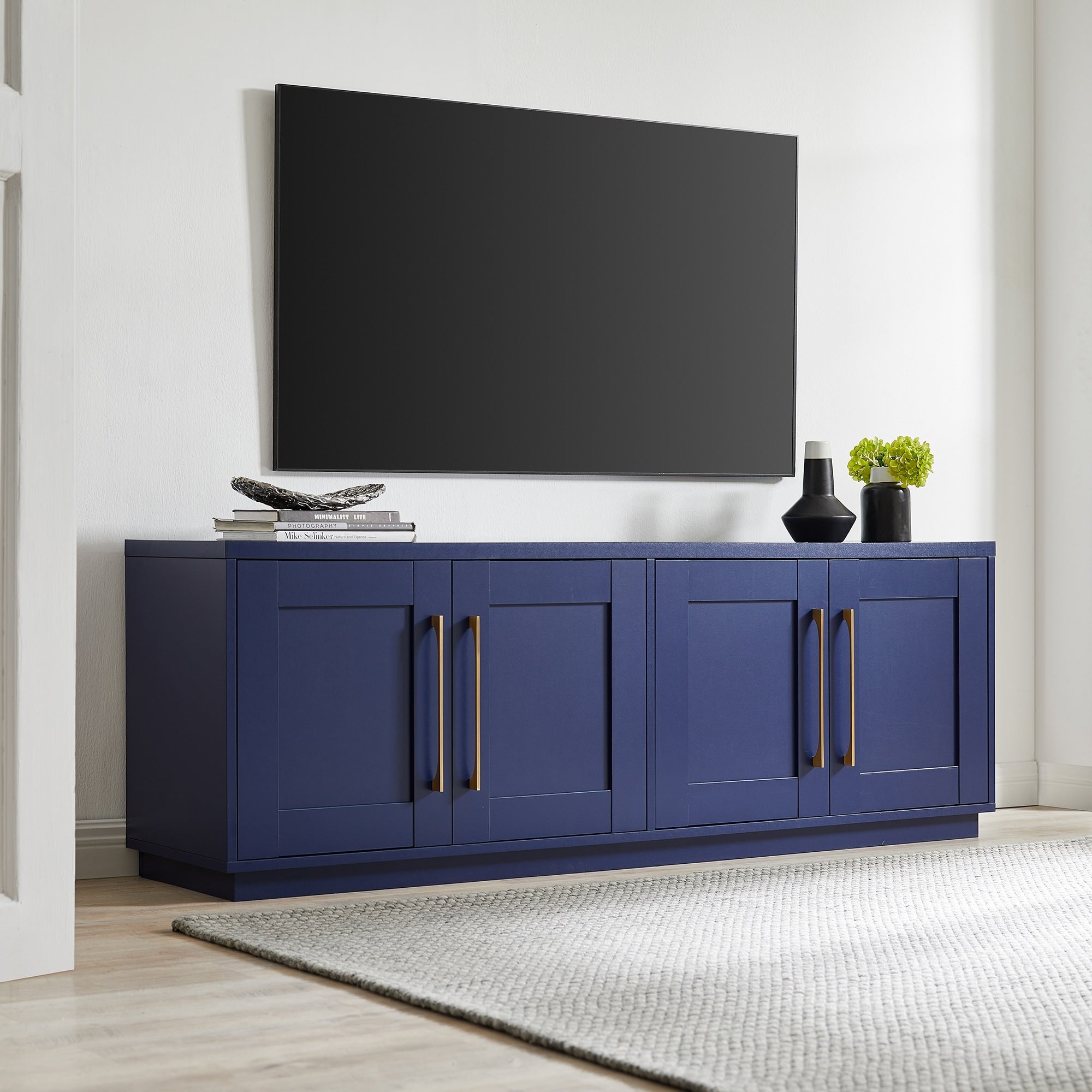 Meuble TV rectangulaire Tillman pour téléviseurs jusqu'à 75