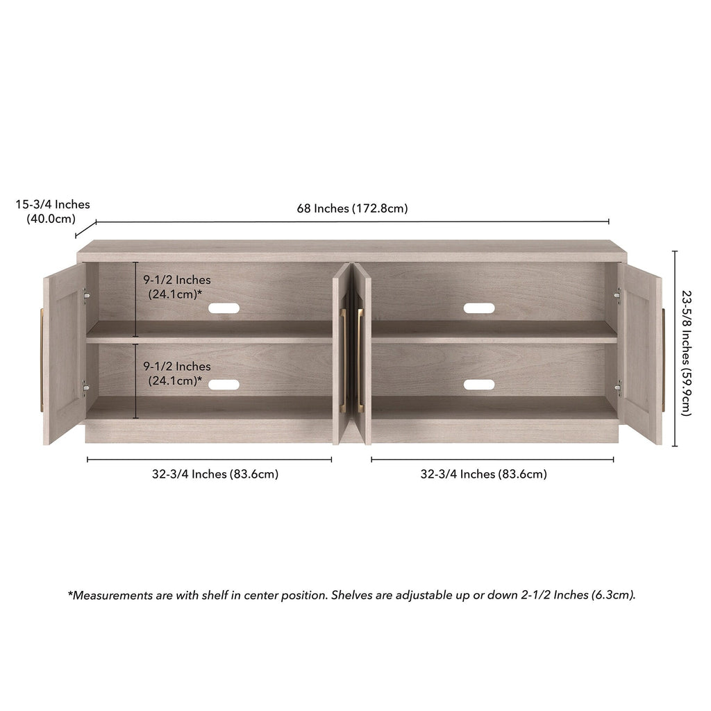 Tillman Rectangular TV Stand for TV's up to 75