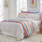 Parure de lit en coton à volants Lullaby Bedding Tiny Hearts