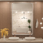 Miroir mural de salle de bain moderne à cadre en métal TokeShimi