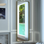 Miroir mural de salle de bain moderne à cadre en métal TokeShimi