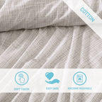 Parure de draps en percale de coton lavé imprimé Tommy Bahama