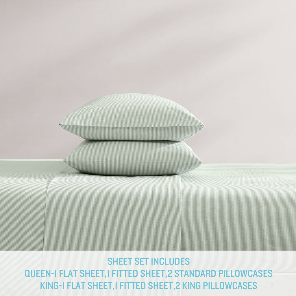 Parure de draps en percale de coton lavé imprimé Tommy Bahama