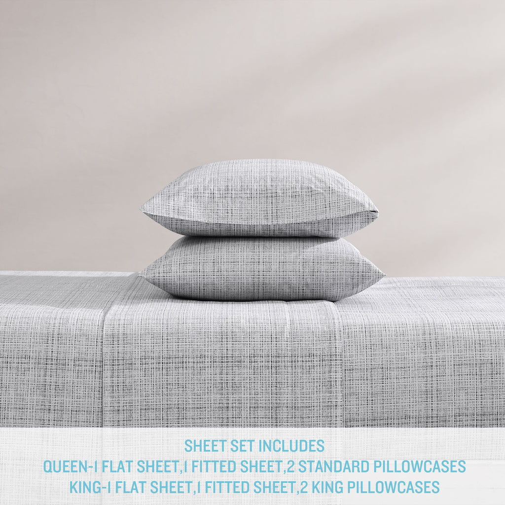 Parure de draps en percale de coton lavé imprimé Tommy Bahama
