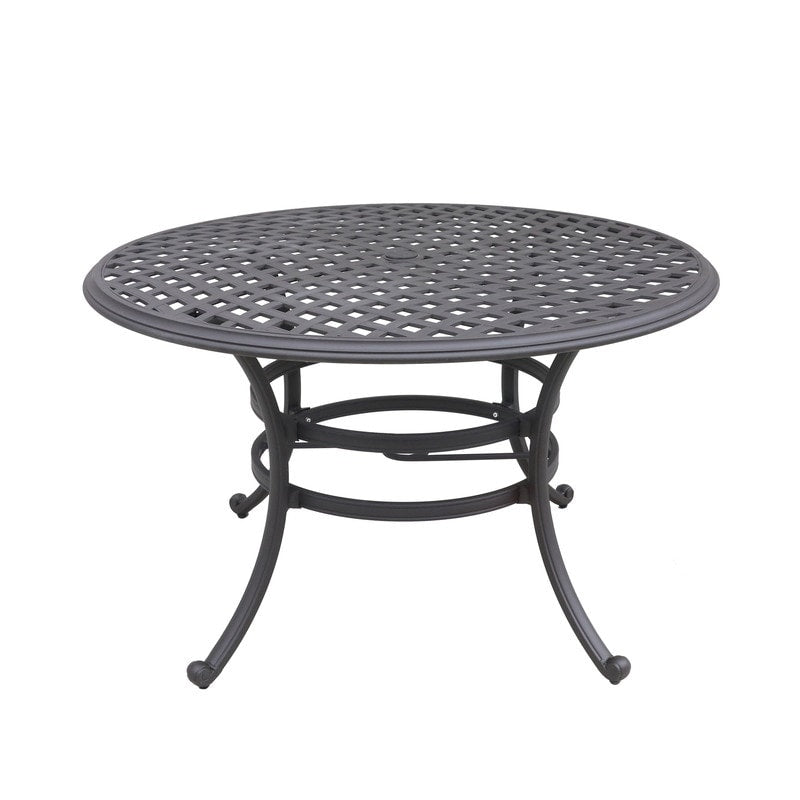 Ensemble de salle à manger rond en aluminium Torino 5 pièces avec 4 chaises pivotantes à bascule - N/A