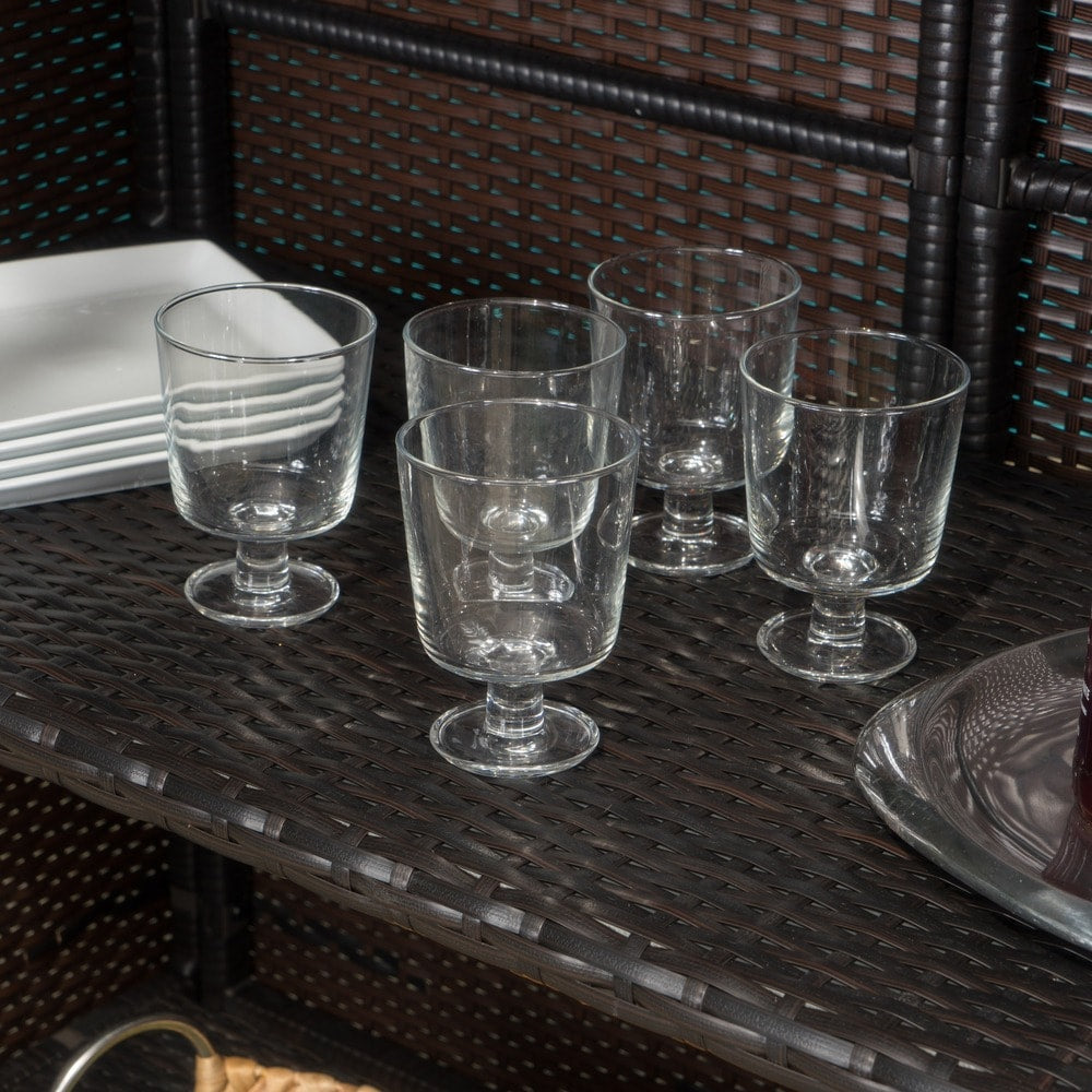 Ensemble de bar extérieur Toranto en osier multicolore par Christopher Knight Home
