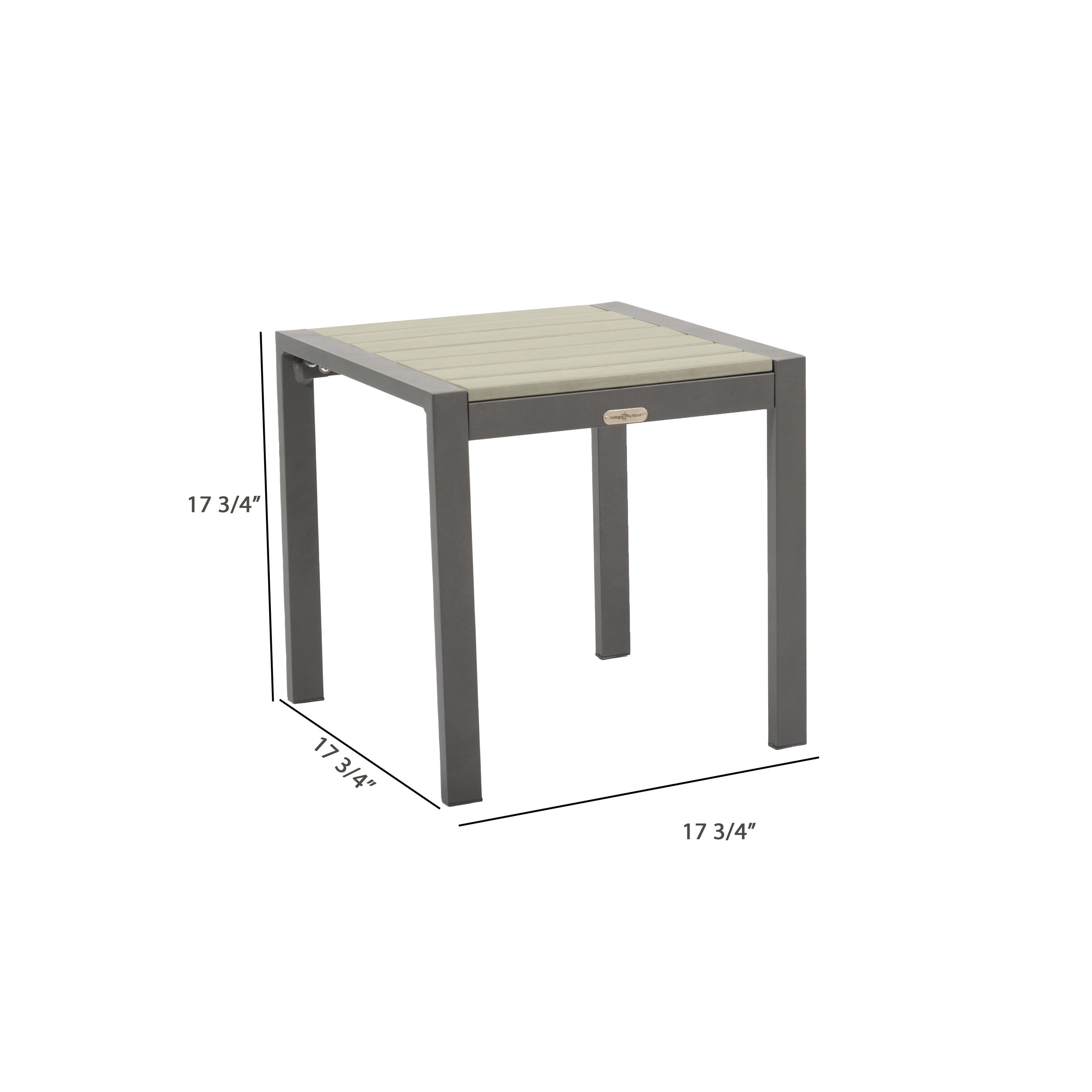 Ensemble de sièges de bistrot d'extérieur en aluminium Lakeview (5 pièces)