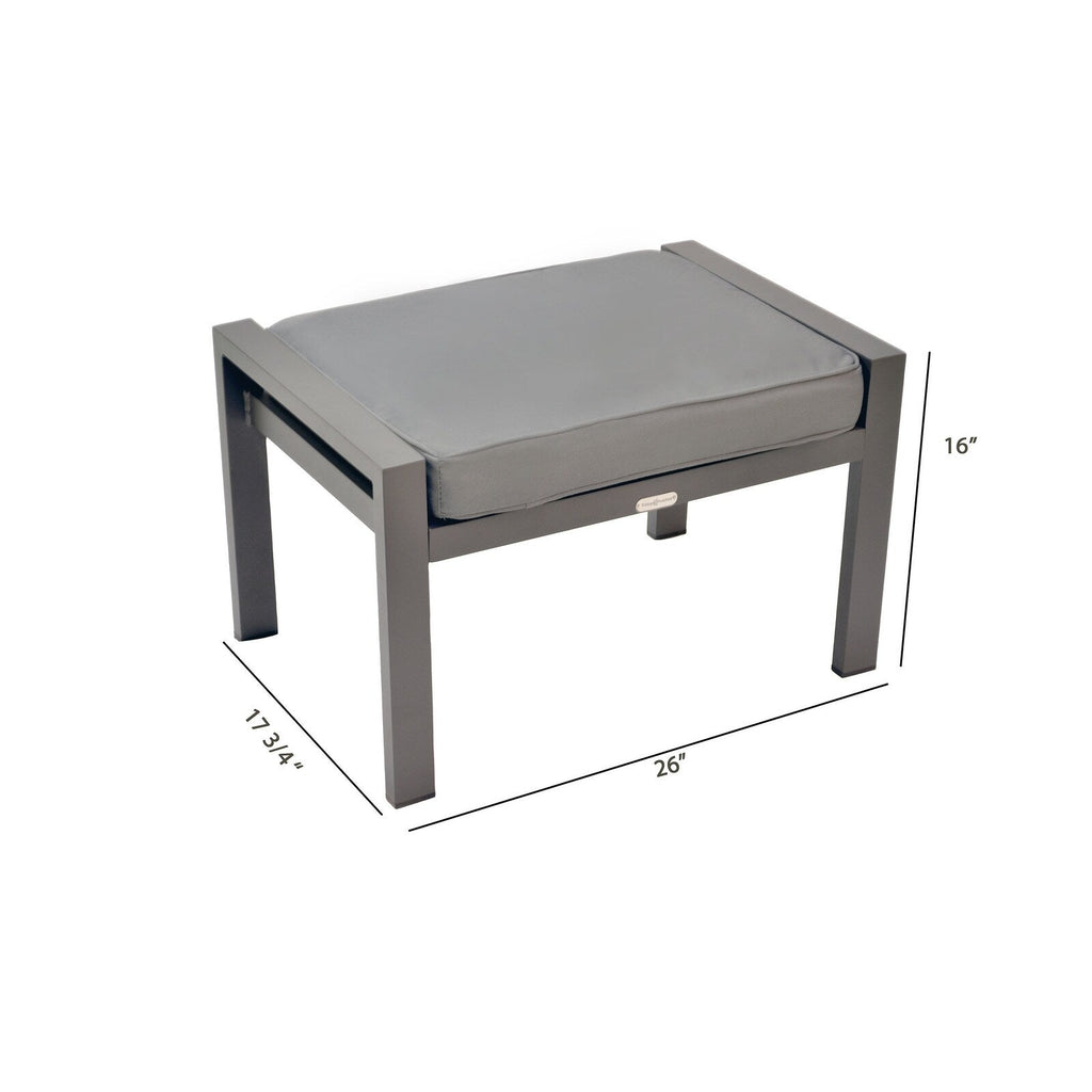 Ensemble de sièges de bistrot d'extérieur en aluminium Lakeview (5 pièces)