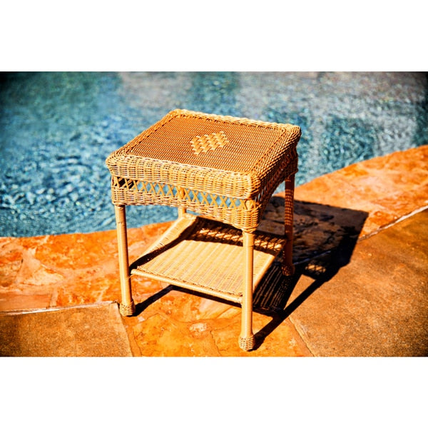 Ensemble de 3 chaises à bascule d'extérieur en osier ambré Portside Southwest