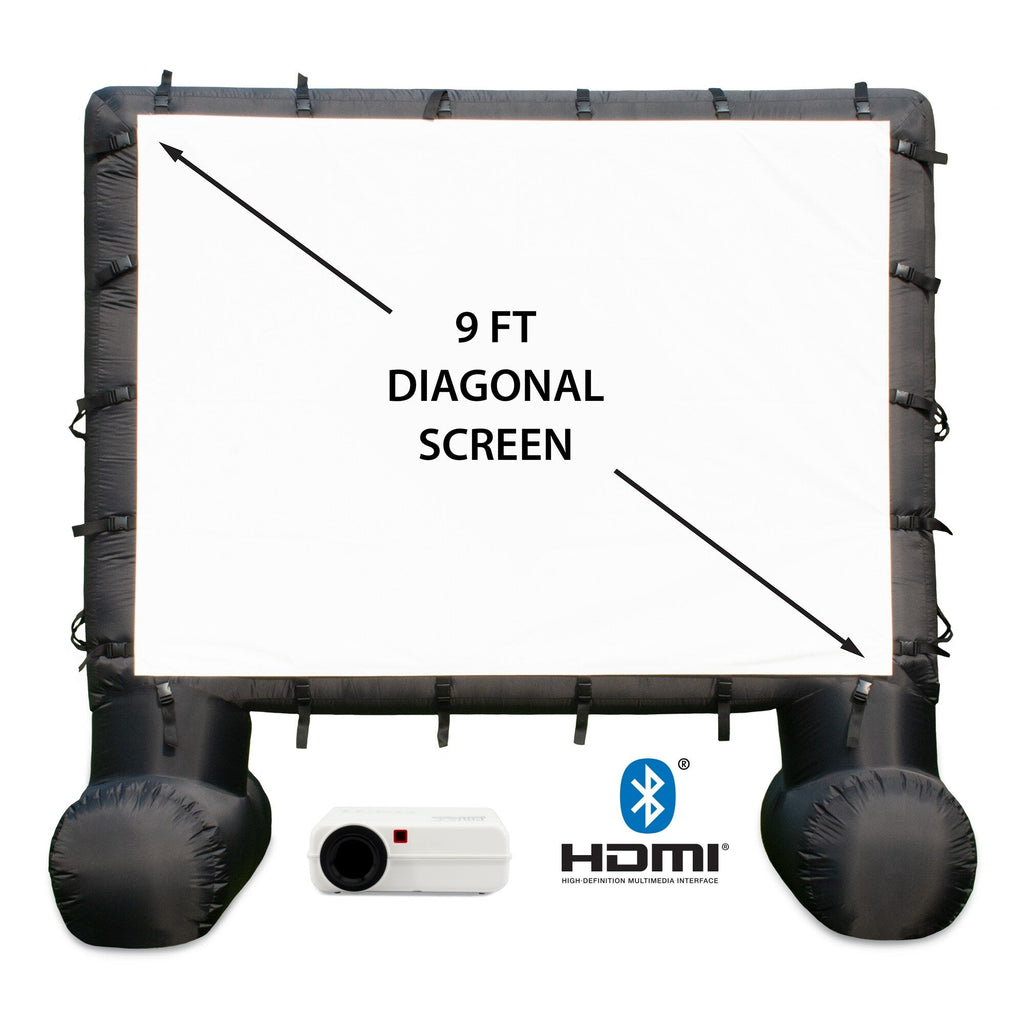 Kit de cinéma extérieur Total HomeFX 1500 lumens avec écran gonflable