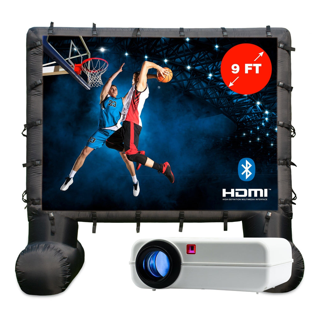 Kit de cinéma extérieur Total HomeFX 1500 lumens avec écran gonflable