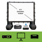 Kit de cinéma extérieur Total HomeFX 1500 lumens avec écran gonflable