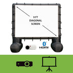 Kit de cinéma extérieur Total HomeFX 1500 lumens avec écran gonflable