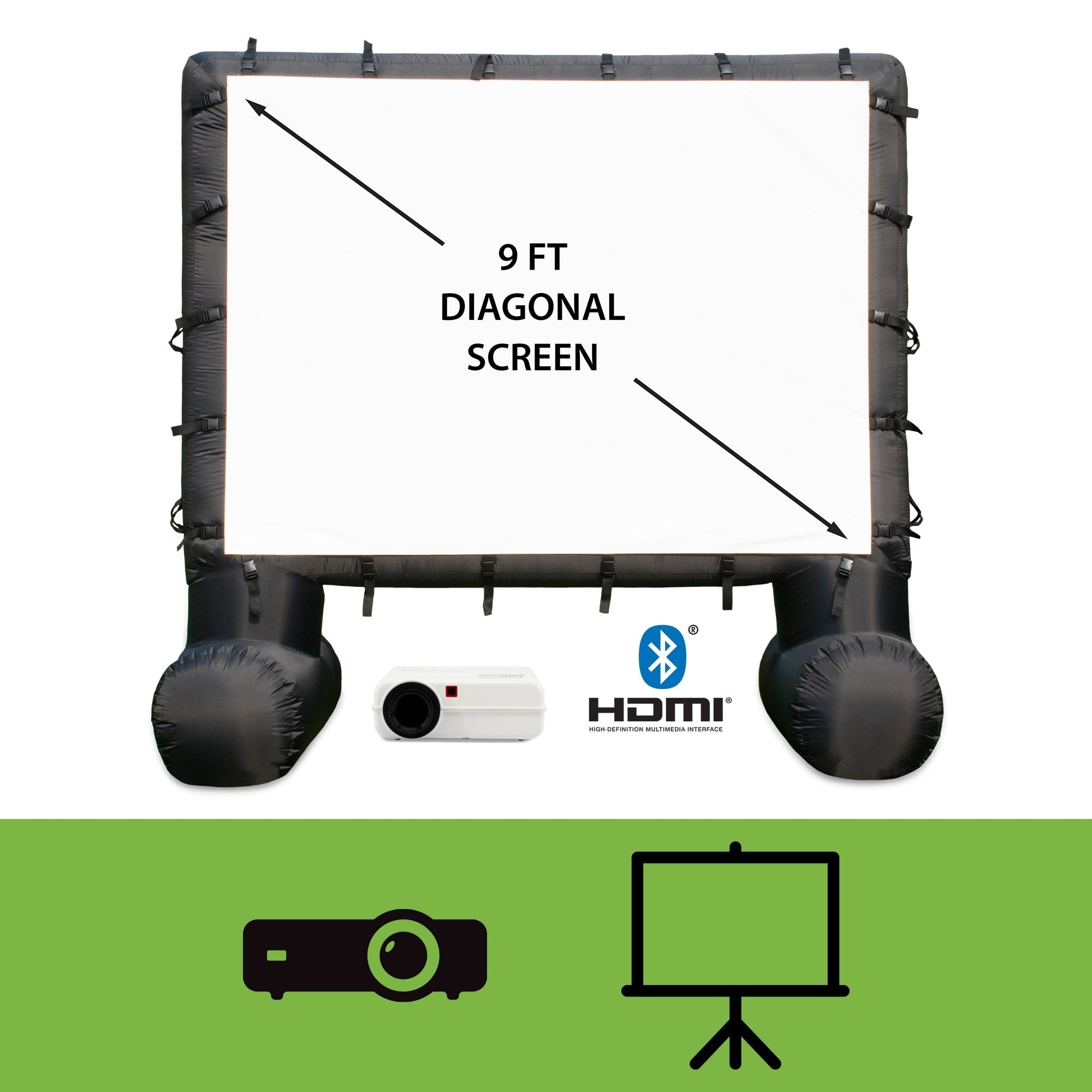 Kit de cinéma extérieur Total HomeFX 1500 lumens avec écran gonflable