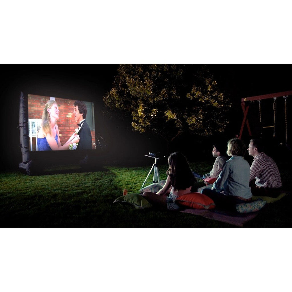 Kit de cinéma extérieur Total HomeFX 1500 lumens avec écran gonflable