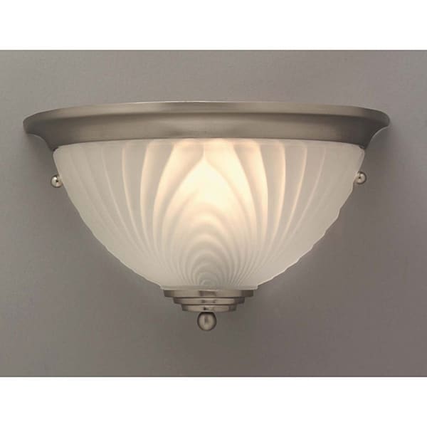 Applique murale transitionnelle à 1 lumière en nickel brossé