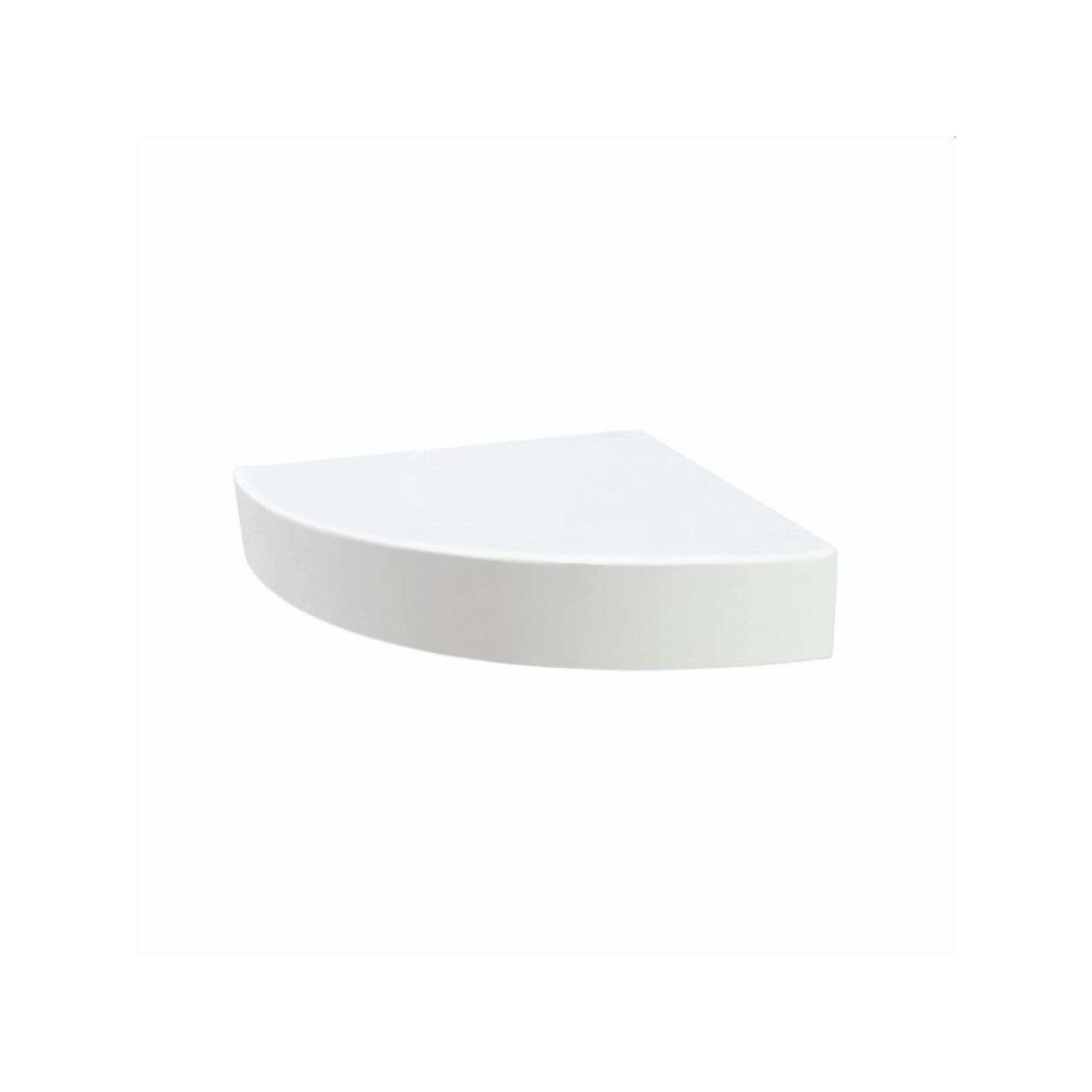 Siège de douche d'angle mural en surface solide Transolid Studio 14 po x 14 po - 14,5 x 14,25 x 3