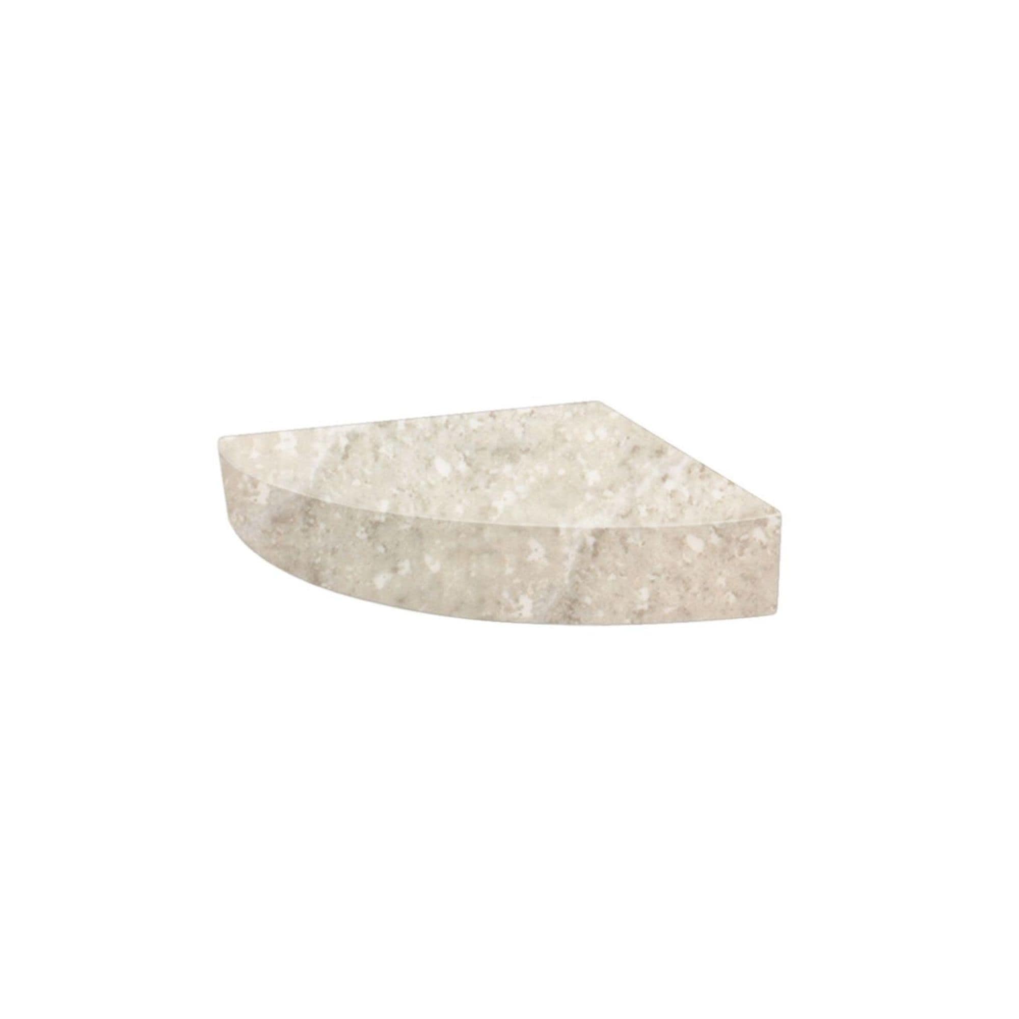 Siège de douche d'angle mural en surface solide Transolid Studio 14 po x 14 po - 14,5 x 14,25 x 3