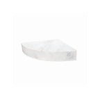 Siège de douche d'angle mural en surface solide Transolid Studio 14 po x 14 po - 14,5 x 14,25 x 3