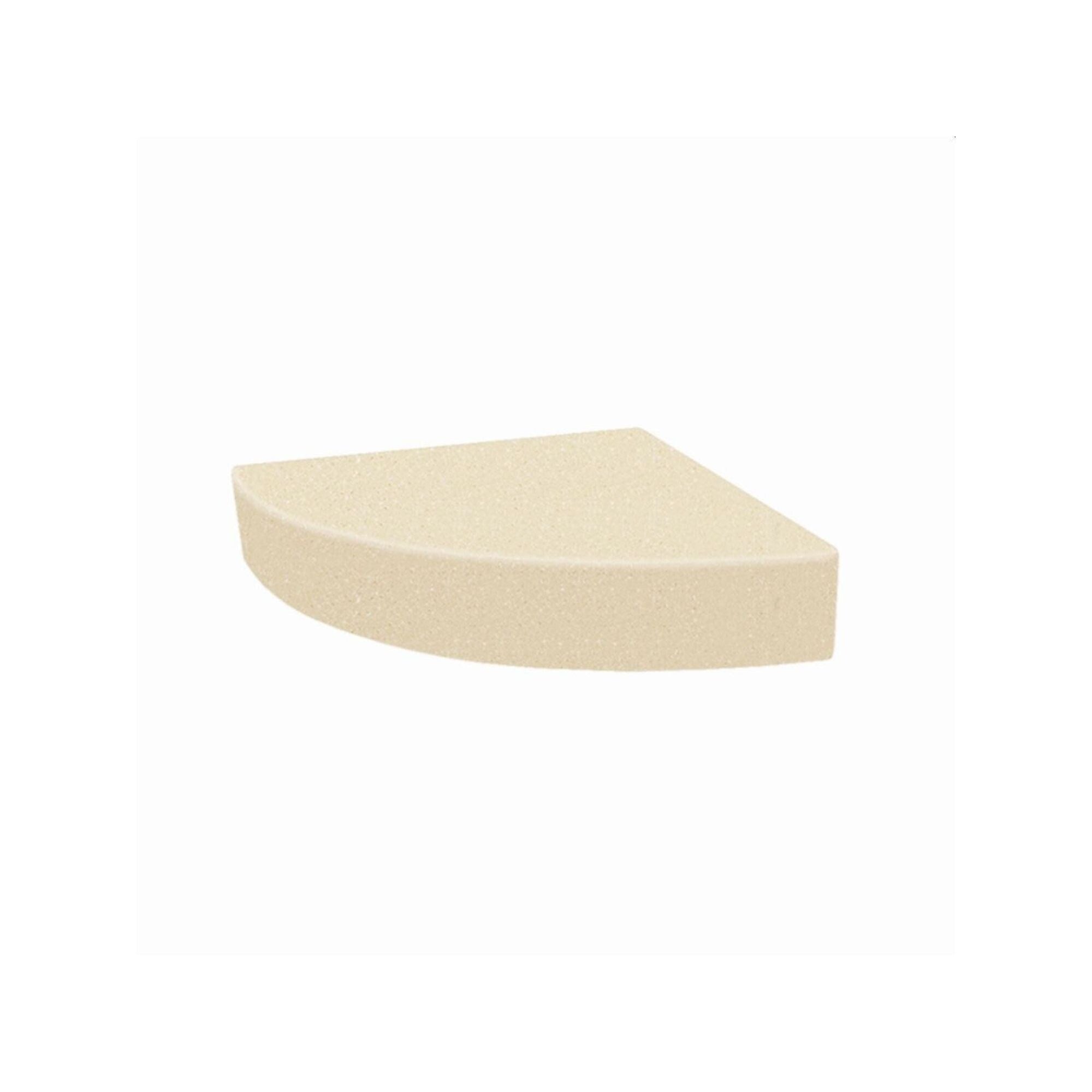 Siège de douche d'angle mural en surface solide Transolid Studio 14 po x 14 po - 14,5 x 14,25 x 3